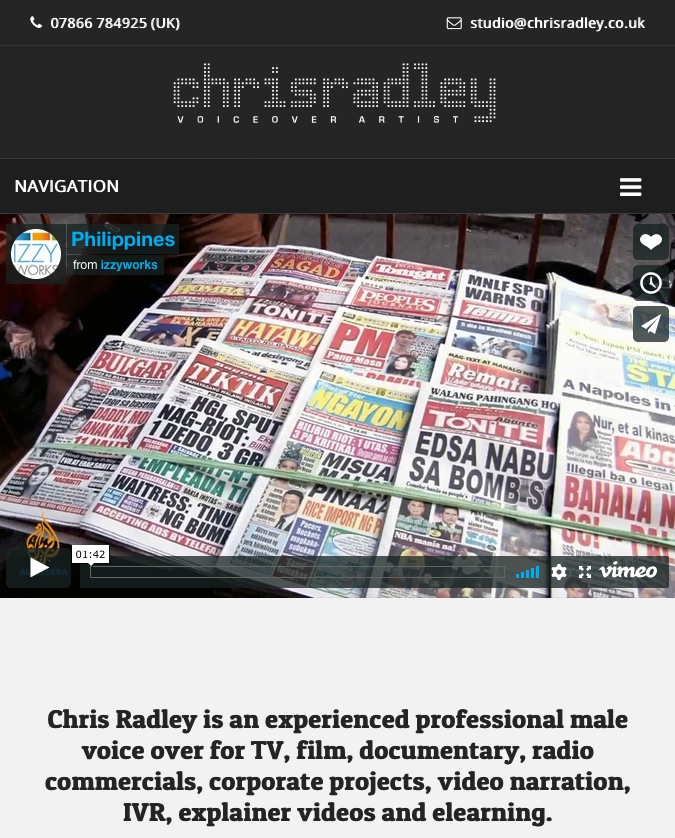 Image from chrisradley.co.uk home page (detail)