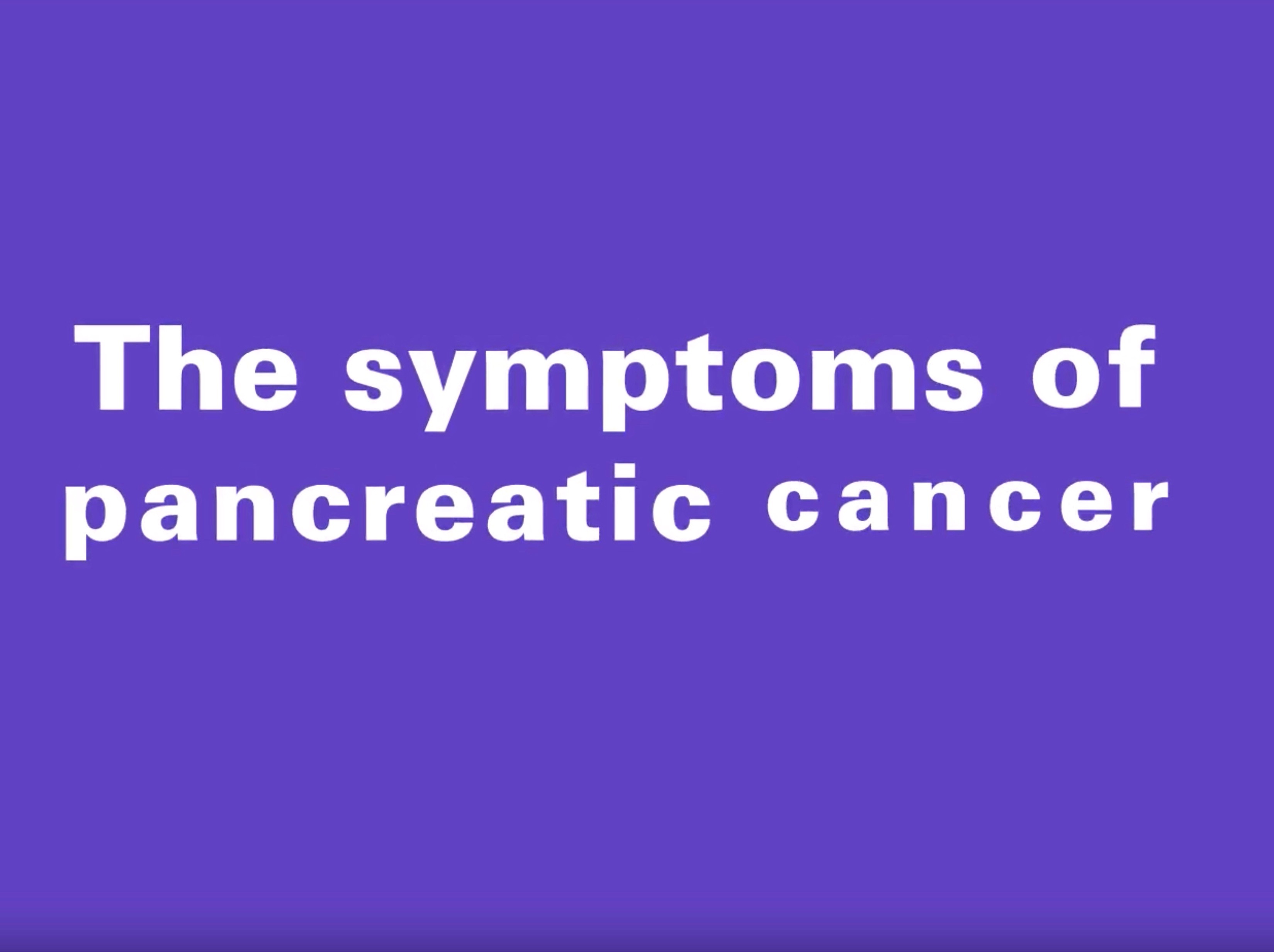Pancreatic cancer video still
