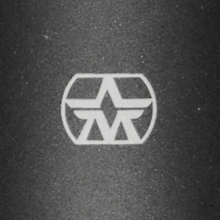 Aston Microphone detail - logo Photo by Louis Radley