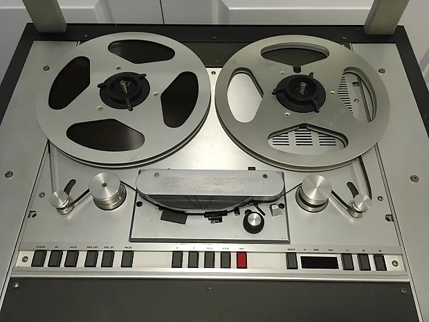 Image of a Studer reel to reel tape recorder